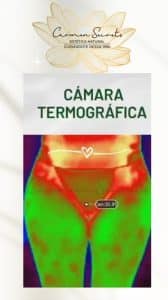 imagen de torso de mujer con camara termografica