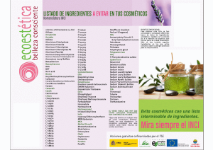 ingredientes de cosméticos los cuales se deben evitar