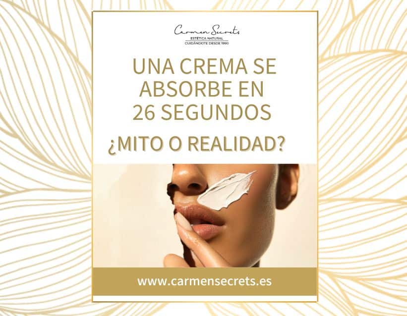 ¿Una crema se absorbe en 26 segundos? Mito o realidad en cosmética natural.