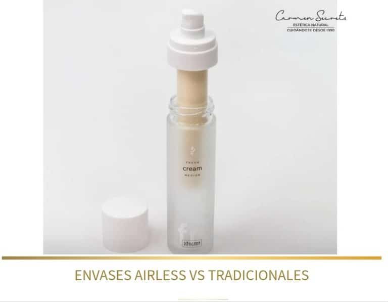 Envase airless de Ringana comparado con envases tradicionales
